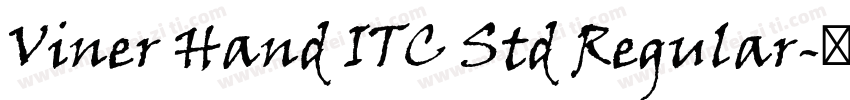 Viner Hand ITC Std Regular字体转换